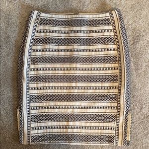LOFT Tribal Pencil Skirt - 10
